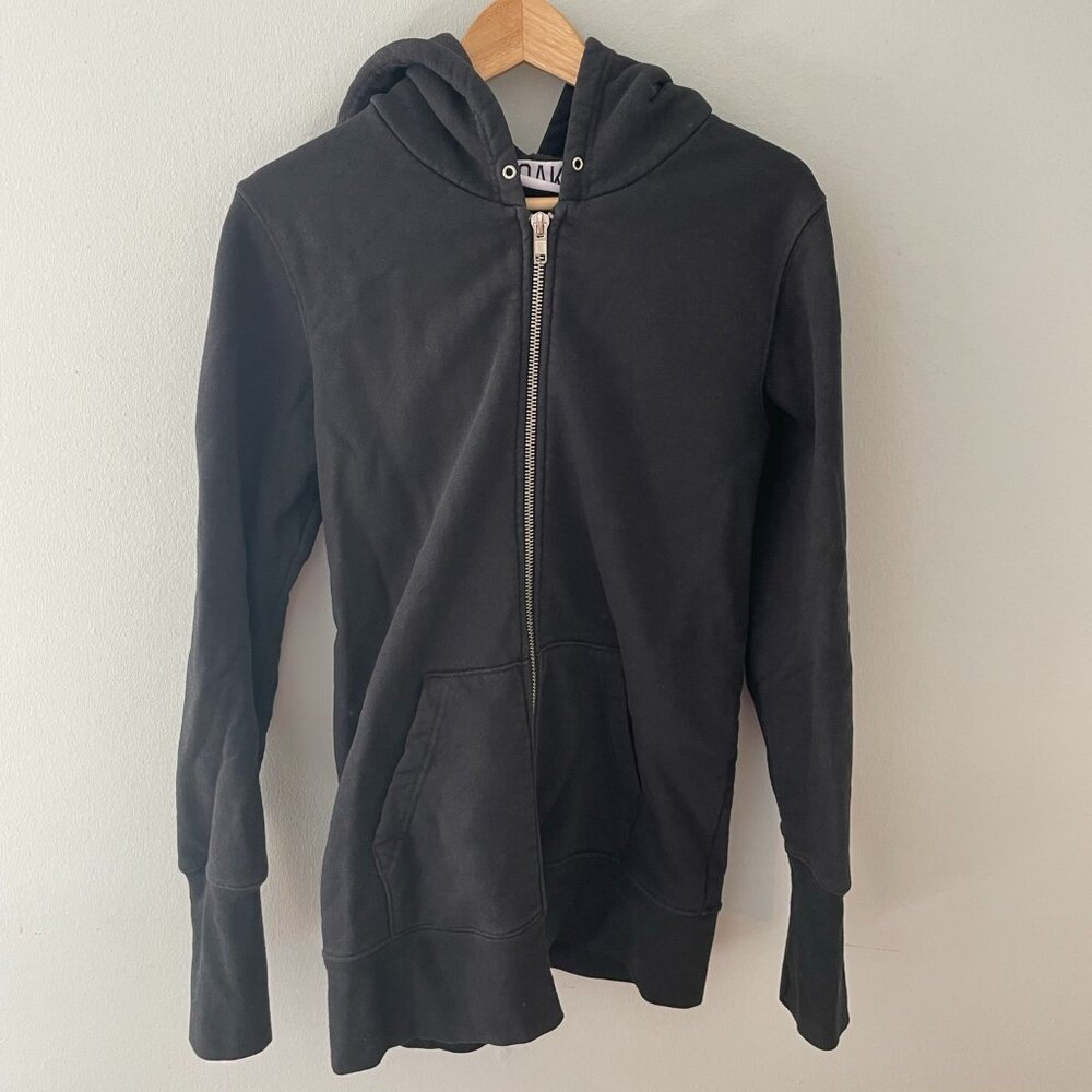 Men's OAK brand black hooded sweatshirt- BIG hood - deadstock boutique brand